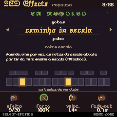 Tela de efeitos de LED